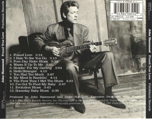 John Hammond - Found True Love CD Import
