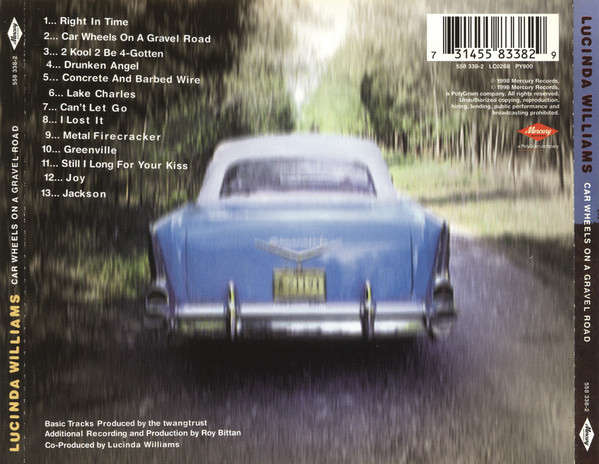 Lucinda Williams - Car Wheels On a Gravel Road CD Import