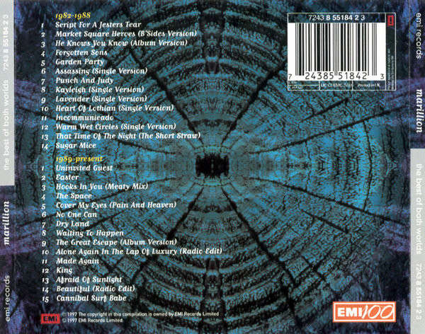 Marillion - Best of Both Worlds Double CD Import