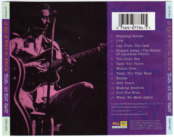 G. Love & Special Sauce - Yeah, It's That Easy CD Import