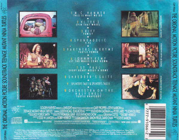 Soundtrack - Teenage Mutant Ninja Turtles CD Import