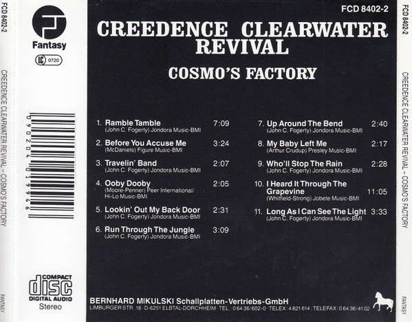 Creedence Clearwater Revival - Cosmo's Factory CD Import