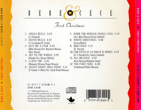 Bebe & Cece - First Christmas CD Import