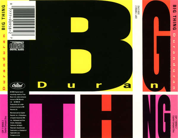 Duran Duran - Big Thing CD Import
