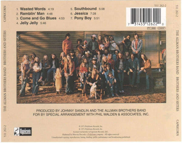Allman Brothers Band - Brothers & Sisters CD Import