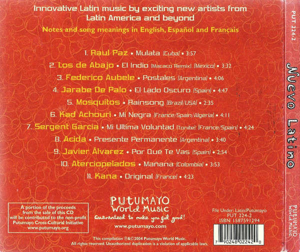 Putumayo Various - Nuevo Latino CD Import