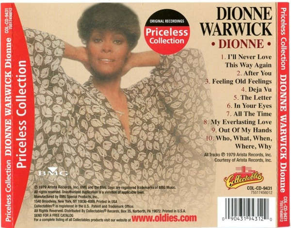 Dionne Warwick - Dionne CD Import