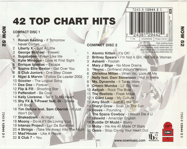 Various - Now That's What I Call Music! 52 Double CD Import