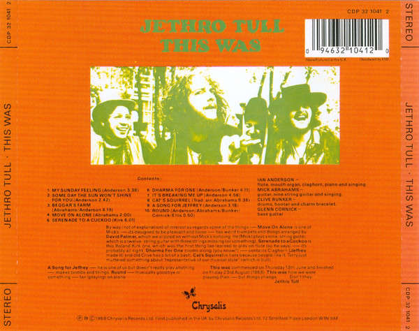 Jethro Tull - This Was CD Import