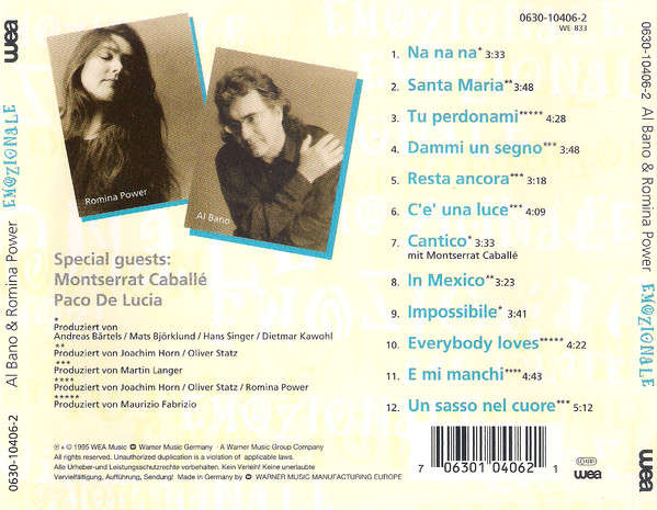 Al Bano & Romina Power - Emozionale CD Import