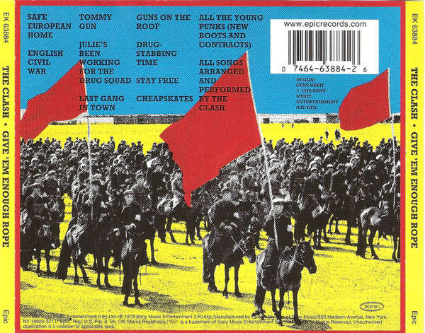 The Clash - Give 'Em Enough Rope CD Import