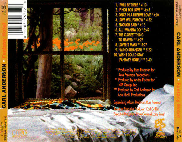 Carl Anderson - Fantasy Hotel CD Import