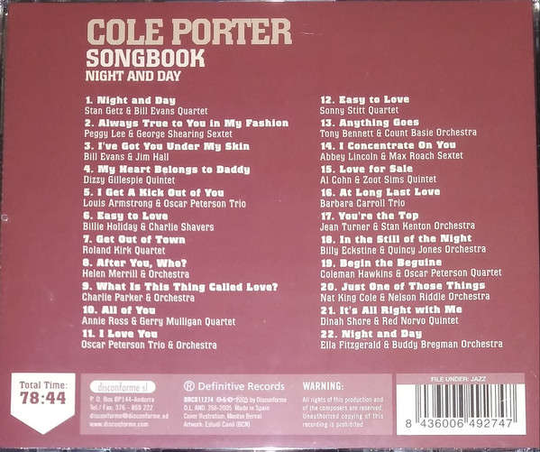 Various - Cole Porter Songbook: Night &  Day CD Import