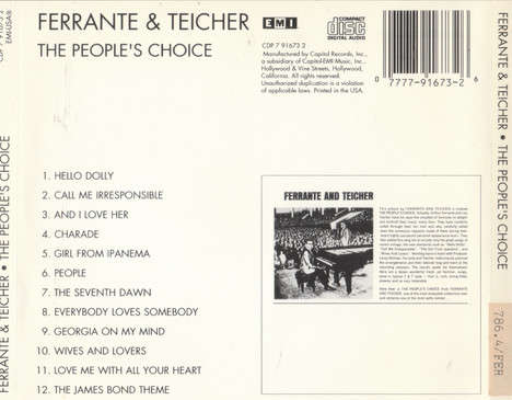 Ferrante & Teicher - People's Choice CD Import