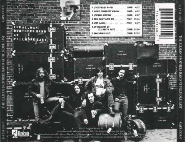 Allman Brothers Band - At Fillmore East CD Import