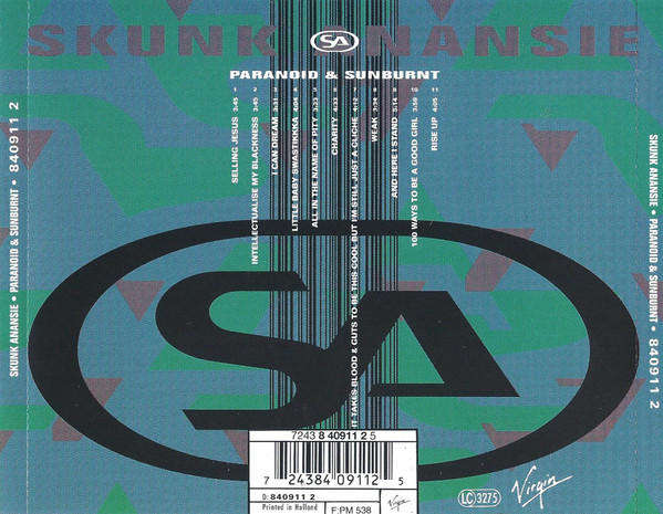 Skunk Anansie - Paranoid & Sunburnt CD Import