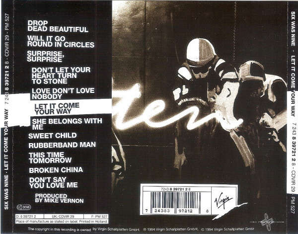 Six Was Nine - Let It Come Your Way CD Import