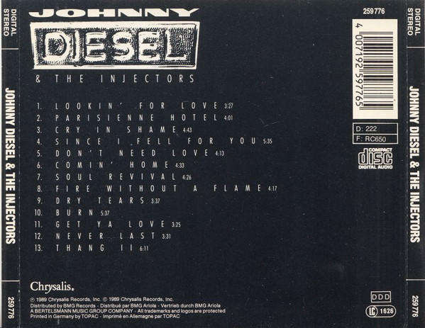 Johnny Diesel & the Injectors - Johnny Diesel & the Injectors CD Import
