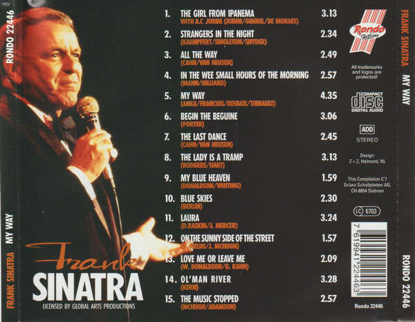 Frank Sinatra - My Way CD Import