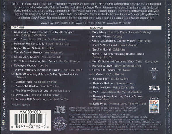 Various - Wow Gospel 2007 Double CD Import