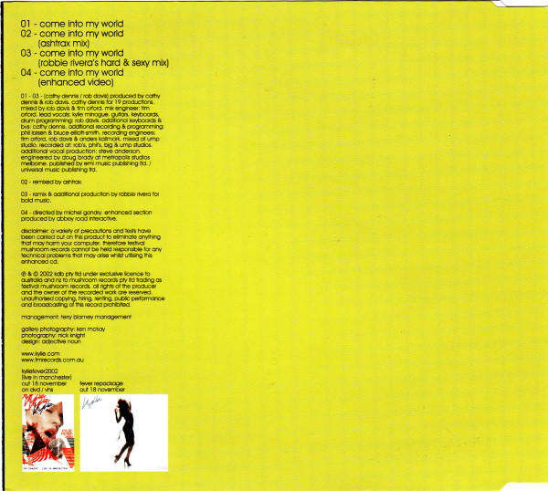 Kylie Minogue - Come Into My World CD Maxi Single Import