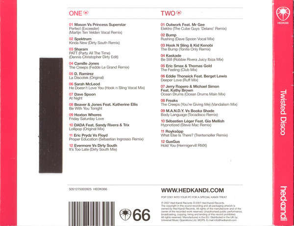 HedKandi Various - Twisted Disco Double CD Import