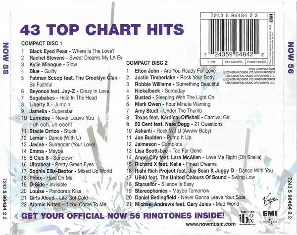 Various - Various - Now That's What I Call Music! 56 Double CD Import
