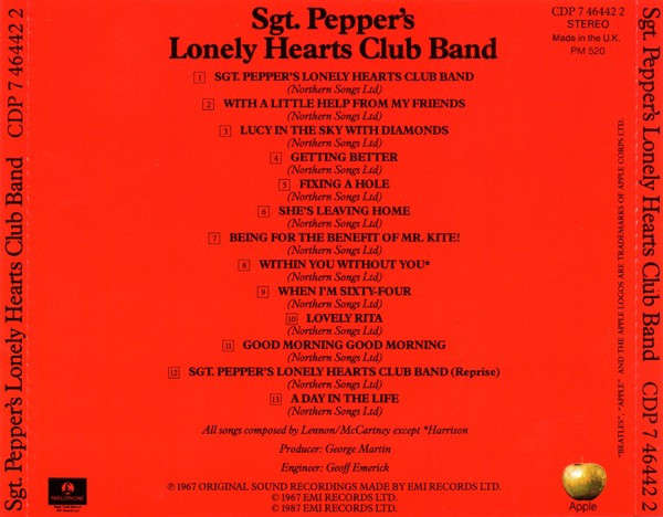 Beatles - Sgt. Pepper's Lonely Hearts Club Band CD Import