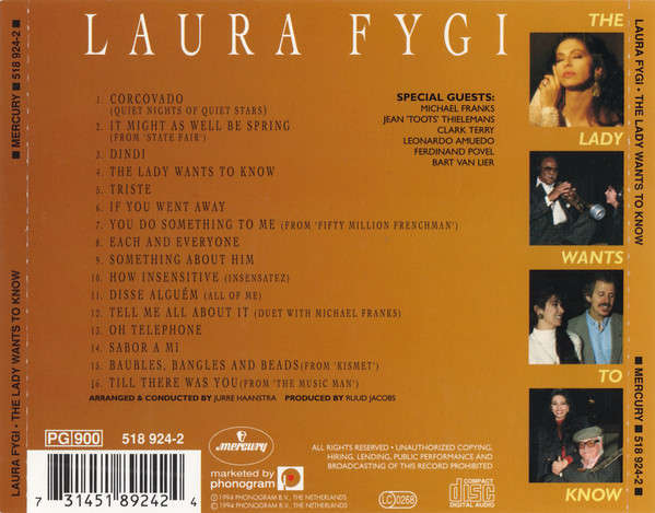 Laura Fygi - The Lady Wants To Know CD Import
