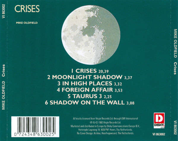 Mike Oldfield - Crises CD Import