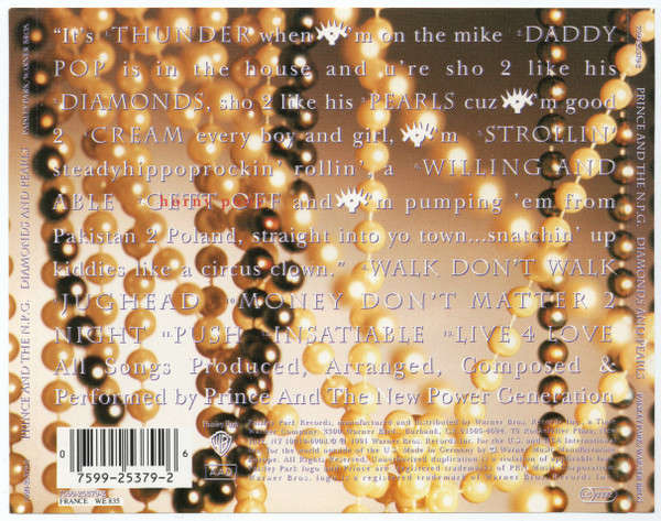 Prince & New Power Generation - Diamonds & Pearls CD Import