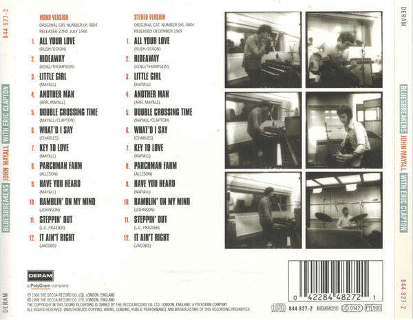 John Mayall & Eric Clapton - Blues Breakers CD Import