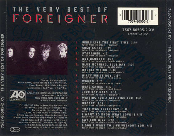 Foreigner - Very Best of CD Import