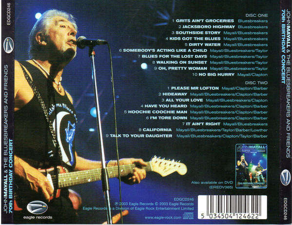 John Mayall & Bluesbreakers & Friends - 70th Birthday Concert Double CD Import