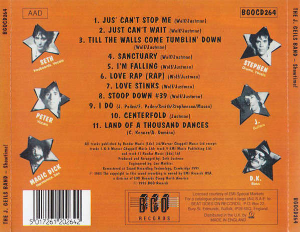 J. Geils Band - Showtime! CD Import