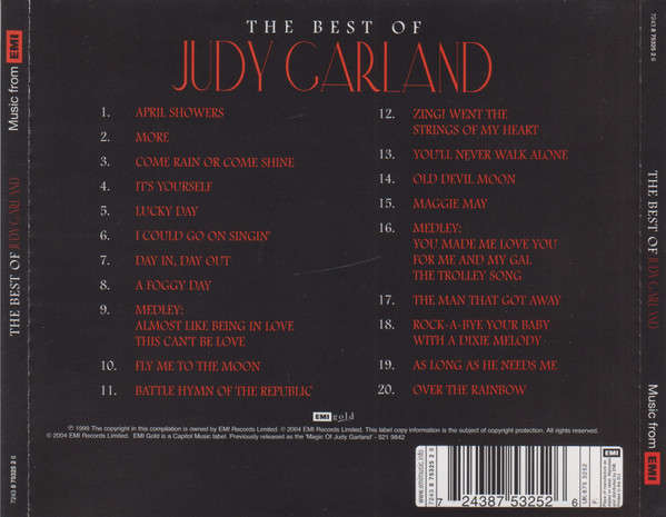 Judy Garland - Best of CD Import