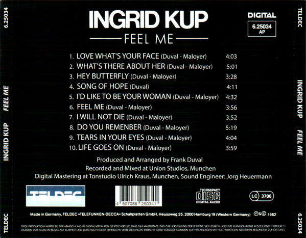 Ingrid Kup - Feel Me CD Import