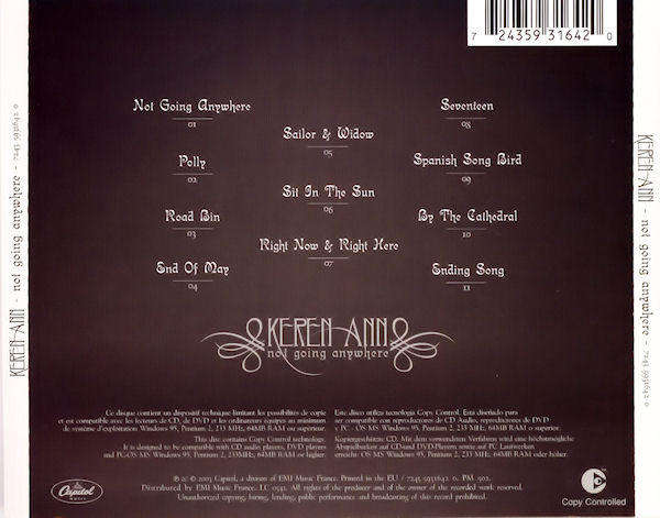 Keren Ann - Not Going Anywhere CD Import Sealed