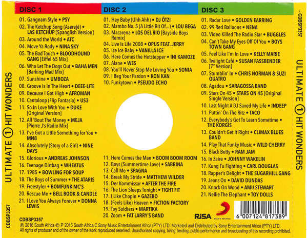 Various - Ultimate 1 Hit Wonders 3x CD