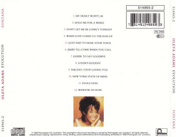 Oleta Adams - Evolution CD Import