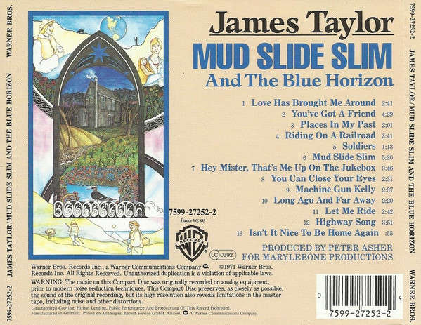 James Taylor - Mud Slide Slim & the Blue Horizon CD Import