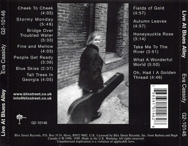 Eva Cassidy - Live At Blues Alley CD Import