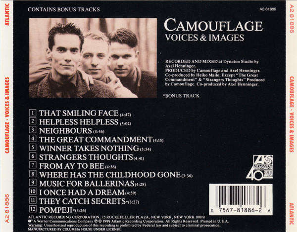 Camouflage - Voices & Images CD Import