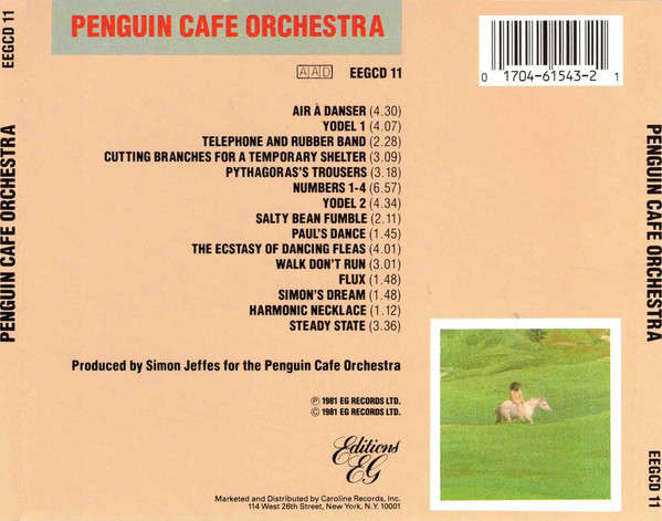 Penguin Cafe Orchestra - Penguin Cafe Orchestra CD Import