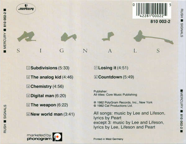 Rush - Signals CD Import