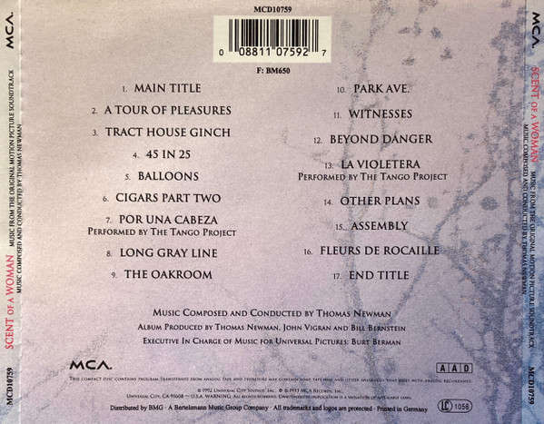 Soundtrack - Scent of a Woman CD Import