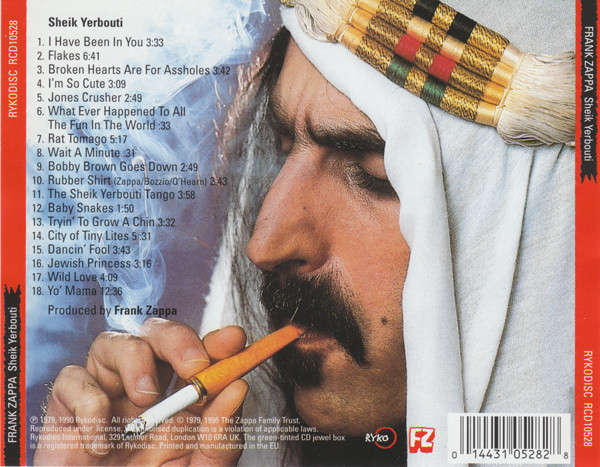 Frank Zappa - Sheik Yerbouti CD Import