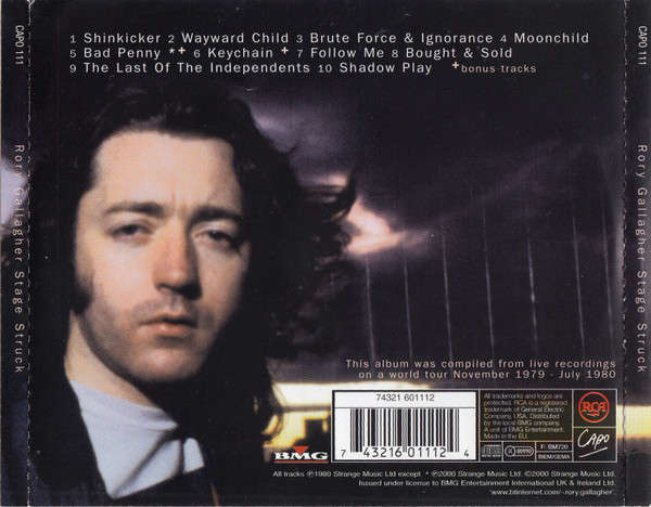 Rory Gallagher - Stage Struck CD Import