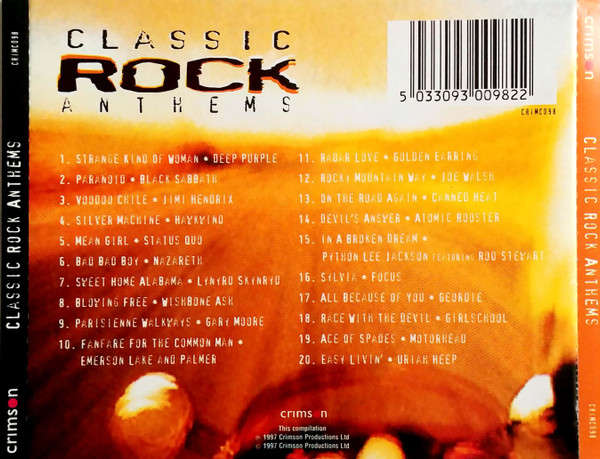 Various - Classic Rock Anthems CD Import