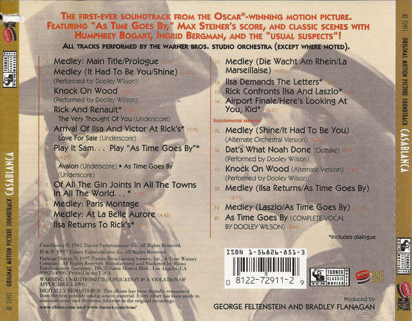 Soundtrack - Casablanca CD Import